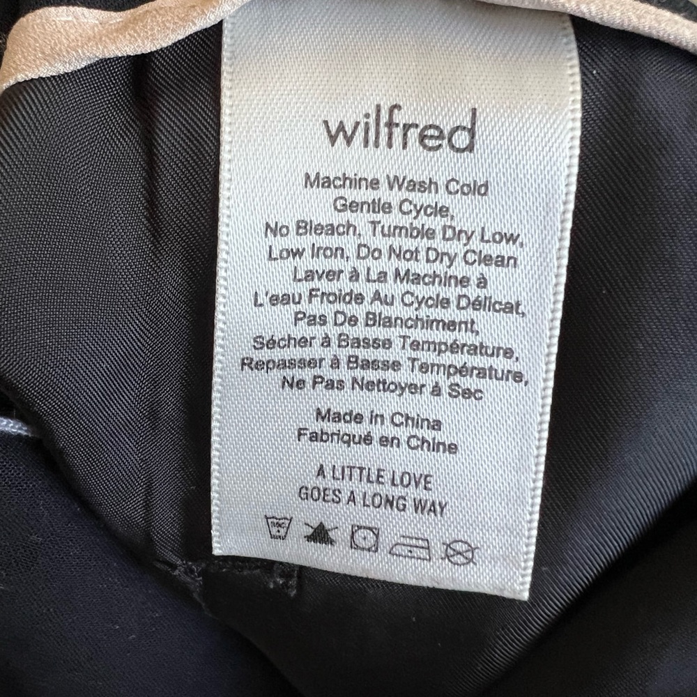 Aritzia Wilfred Darontal Black Pant 00 - Picture 11 of 13